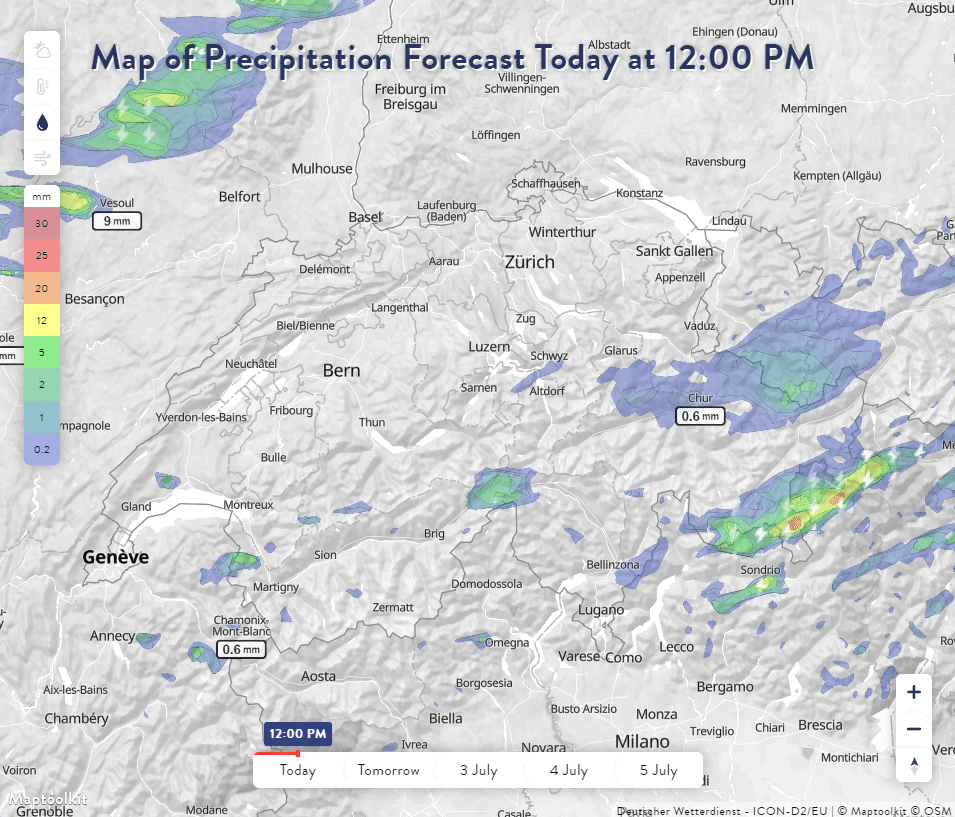 Precipitation Overlay