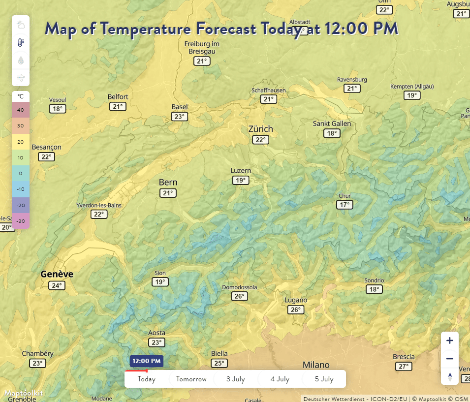 Temperature Overlay